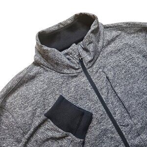 Lululemon Men's X-Large Jacket City Sweat Bomber Full Zip Heather Gray Athletic